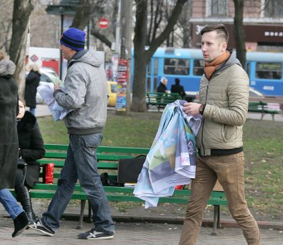 У памятника М. Воронцову в Одессе состоялась акция к Всеукраинскому Дню солидарности с людьми, живущими с ВИЧ