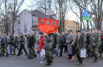 Одесские «афганцы» собрались у памятника погибшим боевым побратимам в честь 27-й годовщины вывода войск из Афганистана
