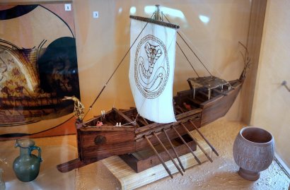 Выставка моделей древних и средневековых кораблей в Пороховой башне парка им. Т.Шевченко