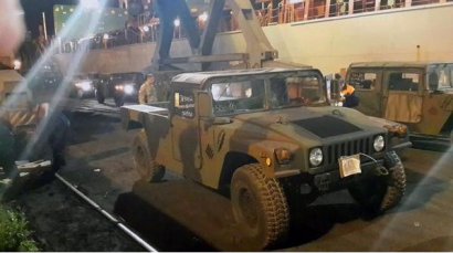 В Одессу прибыла партия американских военных автомобилей 