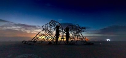 На всемирно известном фестивале Burning Man впервые появилась инсталяция из Украины