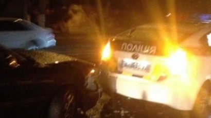 В Одессе пострадал очередной полицейский автомобиль