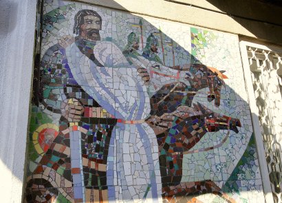 Мозаичные панно украсили фасад офиса Национального союза журналистов Украины в Одессе