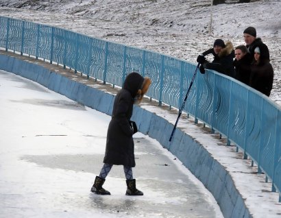 Зимы ждала, ждала природа: Одесса, "Парк Победы", 2 января