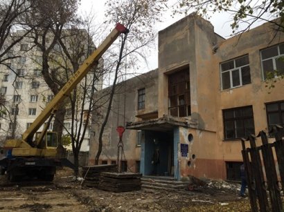 В Приморском районе Одессы продолжается капремонт здания детсада