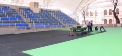 В Одессе проходит масштабная реконструкция крытого спортивного комплекса Юракадемии