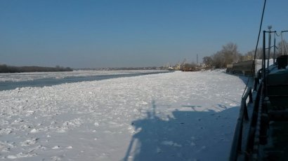 Дунай сковало льдом