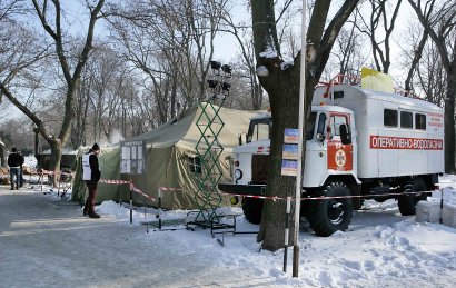 С начала сильных снегопадов в пункты обогрева в Одесской области обратились больше тысячи человек (фото)