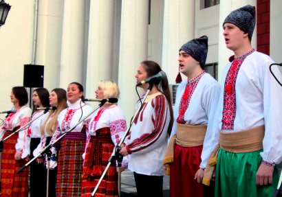 В Одессе состоялся песенный флэш-моб (фото)