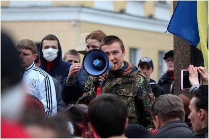 Одесский «Правый сектор» встретил день рождения без головы