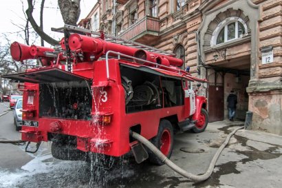  Пожар в Одессе по ул. Княжеской