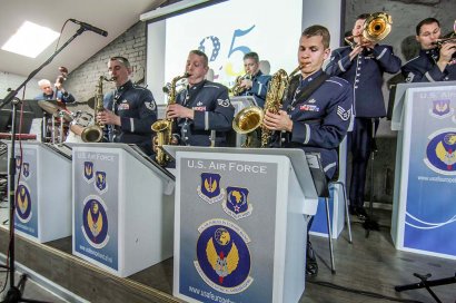 Пресс-конференция джаз-бэнда оркестра ВВС США в Европе «AMBASSADORS»