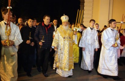 В праздник Светлого Христова Воскресения митрополит Агафангел совершил пасхальное богослужение в Спасо-Преображенском Одесском кафедральном соборе