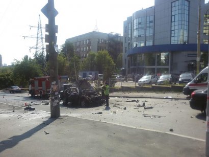 В Киеве взорвали автомобиль с главой спецназа Главного разведывательного управления Минобороны Украины (обновлено)