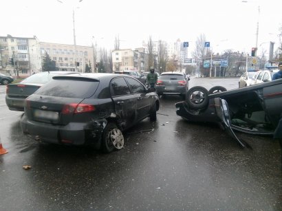 Тройное ДТП произошло сегодня на Фонтане