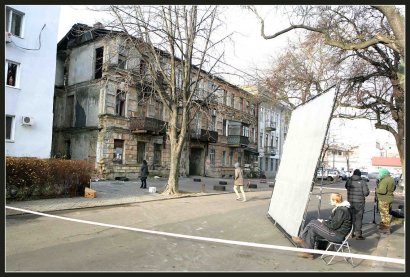 Дом в центре Одессы как натура для съёмок постапокалипсиса