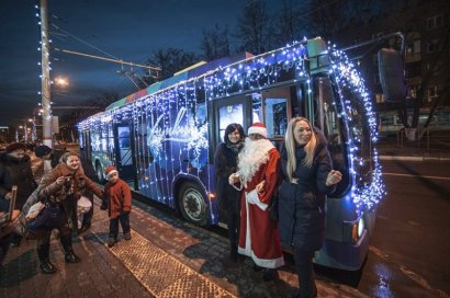 Завтра в Одессе пройдет новогодний парад троллейбусов всех поколений