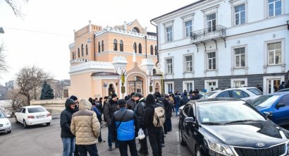 Митинг охранников Одесского порта