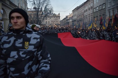 Во Львове ко дню гибели Шухевича состоялось факельное шествие