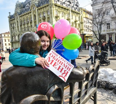 В Одессе на Дерибасовской прошла интересная акция (фото)