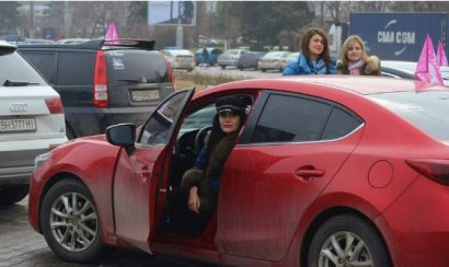 Одесский женский автопробег к Международному женскому дню 8 Марта