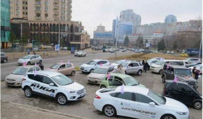Одесский женский автопробег к Международному женскому дню 8 Марта