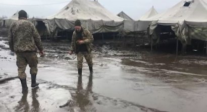 В следствии пожара в палатке на полигоне «Широкий Лан» погиб военнослужащий и семеро получили ожоги