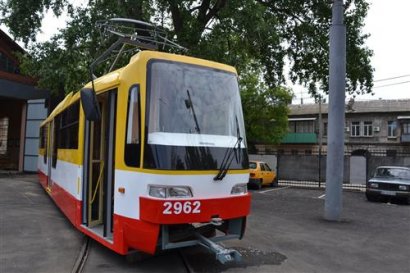 Одесский трамвайный парк пополнился новым современным трамваем собственной сборки