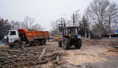Дорожные работы практически закупорили проспект Шевченко