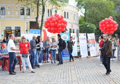 В Одессе прошла акция посвященная людям умершим от СПИДа