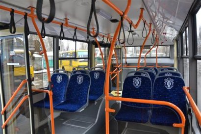 Одесские троллейбусы из Белоруссии оснащены розетками для подзарядки мобильных телефонов
