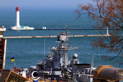 Флагман украинских ВМС встал «на прикол» у Морского вокзала