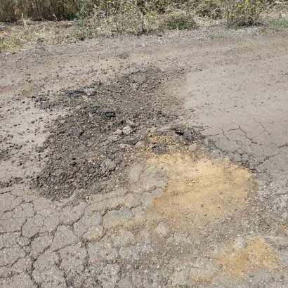 Дорога в Одесской области, на реконструкцию которой было потрачено 15 млн грн., превратилась в разбитое месиво