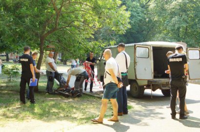 ЧП произошло сегодня в Старобазарном сквере