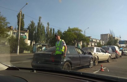 В Одессе столкнулись четыре автомобиля