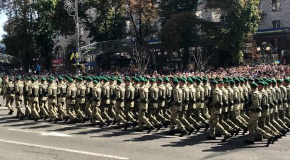 Три сотни одесских курсантов приняли участие в военном параде, посвященном Дню Независимости Украины