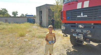 В Белгород - Днестровском дети тушили пожар