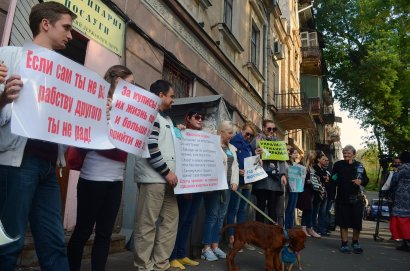 Одесситы протестовали против использования животных в цирках