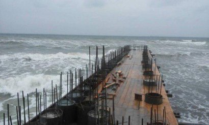 В Одесской области продолжают строить защитное сооружение между Тилигульским лиманом и Черным морем