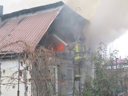 Пожар в частном жилом доме: пострадал один сотрудник ГСЧС