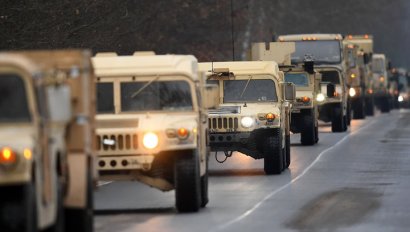 Американские военные в машинах с опасным веществом устроили опасное ДТП в Польше