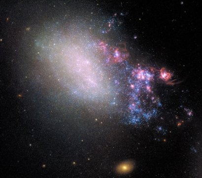 NASA показало на фото последствия столкновения галактик