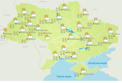 Погода на сегодня: На всей территории Украины будет солнечно и без осадков, температура повысится до +29