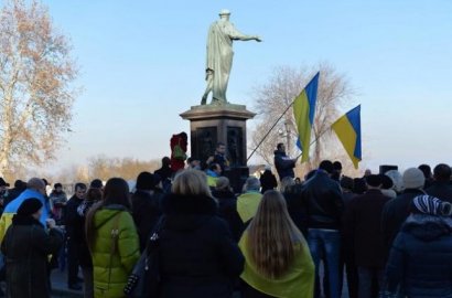 Одесские «евромайдановцы» обвиняют других уличных активистов в рэкете