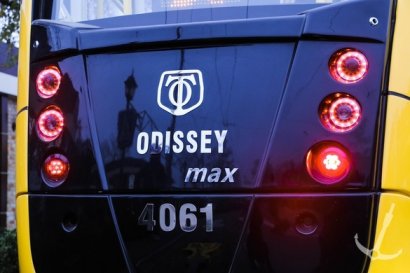 В Одессе впервые вышел на маршрут новый трехсекционный трамвай 