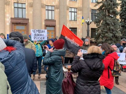 В Харькове на митинге «за русский язык» произошли стычки, есть пострадавшие