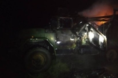 Во Львовской области мужчина сгорел в военном грузовике